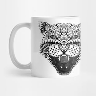 digital tribal tiger Mug